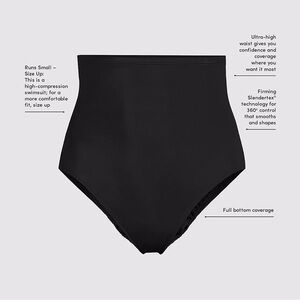 Lands End Women's SlenderSuit Ultra High Waisted Bikini Bottoms 16w